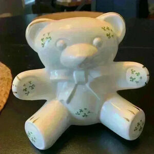 Irish Tara Ceramic Teddy Bear Bank